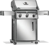 Napoleon Rogue Series R425PSS-2 Gas Grill, 42,000 Btu/hr BTU, Liquid Propane, 3-Burner, Side Shelf Included: Yes