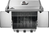 Napoleon Rogue Series R425PSS-2 Gas Grill, 42,000 Btu/hr BTU, Liquid Propane, 3-Burner, Side Shelf Included: Yes