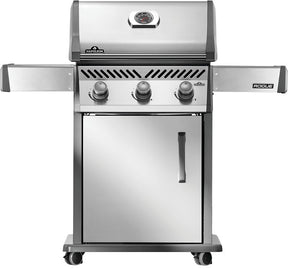 Napoleon Rogue Series R425PSS-2 Gas Grill, 42,000 Btu/hr BTU, Liquid Propane, 3-Burner, Side Shelf Included: Yes