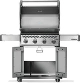 Napoleon Rogue 525 Series R525PSS-2 Gas Grill, 48,000 Btu, Propane, 4-Burner, 525 sq-in Primary Cooking Surface