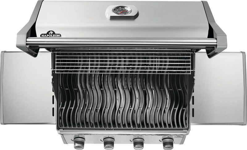 Napoleon Rogue 525 Series R525PSS-2 Gas Grill, 48,000 Btu, Propane, 4-Burner, 525 sq-in Primary Cooking Surface