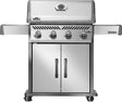 Napoleon Rogue 525 Series R525PSS-2 Gas Grill, 48,000 Btu, Propane, 4-Burner, 525 sq-in Primary Cooking Surface