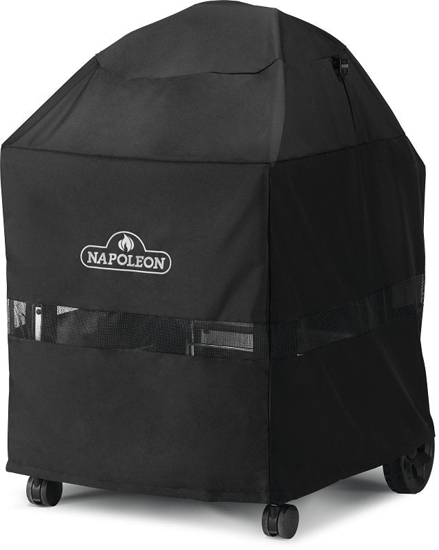 Napoleon 61916 Grill Cover, 57.87 in W, 35.43 in D, 22.8 in H, Polyester, Black