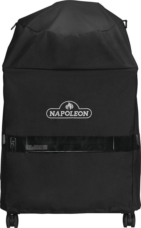 Napoleon 61916 Grill Cover, 57.87 in W, 35.43 in D, 22.8 in H, Polyester, Black