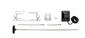 Napoleon 69911 Heavy-Duty Rotisserie Kit, 2 -Fork, Stainless Steel Spit Rod