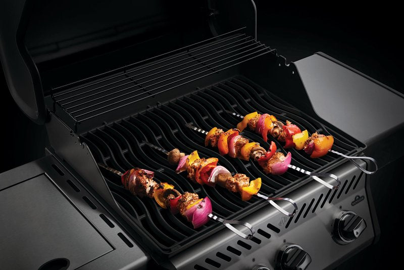 Napoleon 70015 8-Piece Multi-Functional Skewer, Stainless Steel Head, Curved Handle