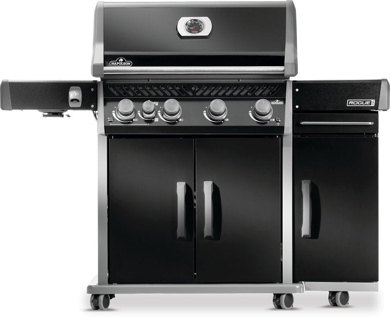 Napoleon Rogue Pro Series 68009 Under Grill Storage Cart, 20 in OAL, 14 in OAW, 31 in OAH, Black, Gloss, Locking Caster