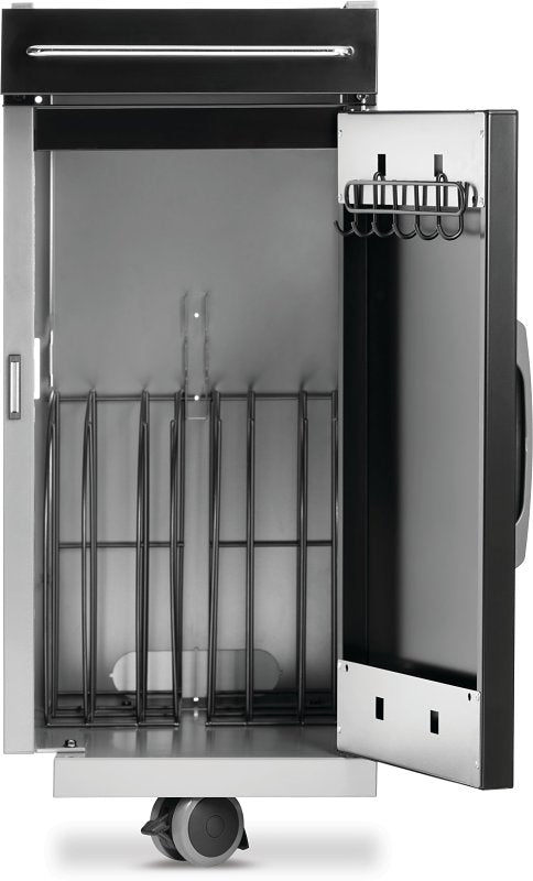Napoleon Rogue Pro Series 68009 Under Grill Storage Cart, 20 in OAL, 14 in OAW, 31 in OAH, Black, Gloss, Locking Caster