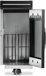 Napoleon Rogue Pro Series 68009 Under Grill Storage Cart, 20 in OAL, 14 in OAW, 31 in OAH, Black, Gloss, Locking Caster