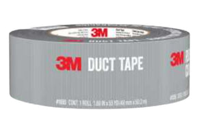 Scotch 1055 Basic Duct Tape, 55 yd L, 1.88 in W, Cloth Backing, Silver