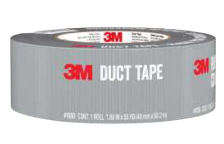 Scotch 1055 Basic Duct Tape, 55 yd L, 1.88 in W, Cloth Backing, Silver