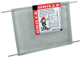 Make-2-Fit PL 15515 Series Hinged Screen Door Grill, Gray, 34-1/2 in W, 20 in H, Plastic
