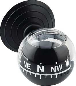 Genuine Victor 22-1-00371-8 Mini Ball Compass, Black, Pack of 2
