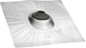 Oatey No-Calk Series 48143 Roof Flashing, 18 in OAL, 18 in OAW, 4 in Pipe, Aluminum