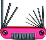 Eklind 25912 Hex Key Set, Includes: 0.05 to 3/16 in Keys, 9-Piece, Steel, Black