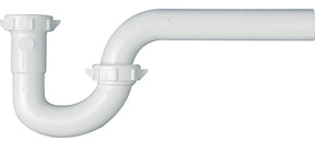 Plumb Pak PP940W P-Trap, 1-1/2 x 1-1/2, 1-1/2 x 1-1/4 in, Slip-Joint, Plastic, White