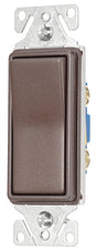 Eaton 7500 Series 7501RB-K-L Rocker Switch, 15 A, 120/277 V, SPST, Thermoplastic Housing Material, Oil-Rubbed Bronze