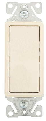 Eaton 7500 Series 7501LA-BOX Rocker Switch, 15 A, 120/277 V, SPST, Lead Wire Terminal, Thermoplastic Housing Material