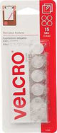 VELCRO Brand 91328 Hook and Loop Fastener, Clear, Pack of 6