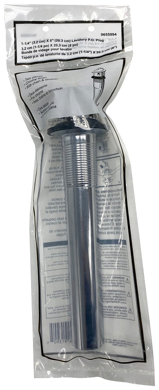 ProSource TW0920 Lavatory Plug, Pull-Out, Chrome