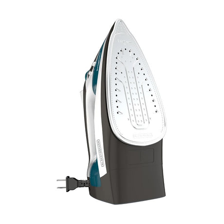 Black+Decker ICR19XS One Step Steam Cord Reel Iron, 1200 W, Blue, Stainless Steel