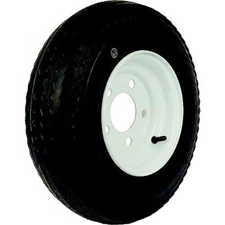 Loadstar Bias Tire and Wheel (Rim) Assembly K353 480-12 5 Hole 4 Ply, White, Conventional