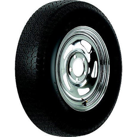 Loadstar Bias Tire and Wheel (Rim) Assembly ST205/75D-14 5 Hole C Ply