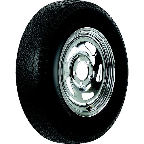 Loadstar Bias Tire and Wheel (Rim) Assembly ST205/75D-14 5 Hole C Ply