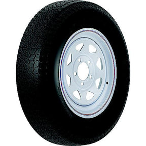Loadstar Bias Tire and Wheel (Rim) Assembly ST215/75D-14 5 Hole C Ply