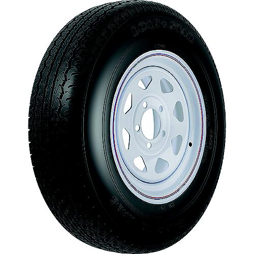 Loadstar Radial Tire and Wheel (Rim) Assembly ST215/75R-14 5 Hole C Ply