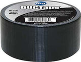 IPG 6720BLK All-Purpose Duct Tape, 20 yd L, 1.88 in W, Polyethylene-Coated Cloth Backing, Black
