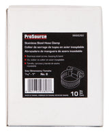 ProSource HCRSS08-3L Interlocked Hose Clamp, Stainless Steel, Stainless Steel, Pack of 10