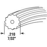 Make-2-Fit P 7642 Screen Retainer Spline, 0.210 in D, 25 ft L, Vinyl, Gray, Round