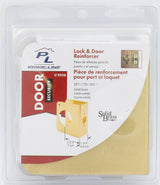 Prime-Line U 9558 Lock and Door Reinforcer, 2-3/4 in Backset, 1-3/4 in Thick Door, Brass, Brass, 4-1/2 in H, 4-5/16 in W