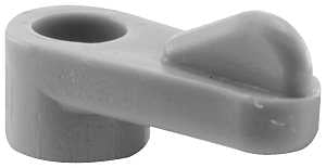 Make-2-Fit PL 7739 Window Screen Clip with Screw, 1/16 in D Dimensions, Plastic, Gray, 12/PK