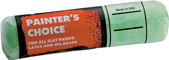 Wooster Painter's Choice R276-9 Roller Cover, 1/2 in Thick Nap, 9 in L, Fabric Cover, Mint Green