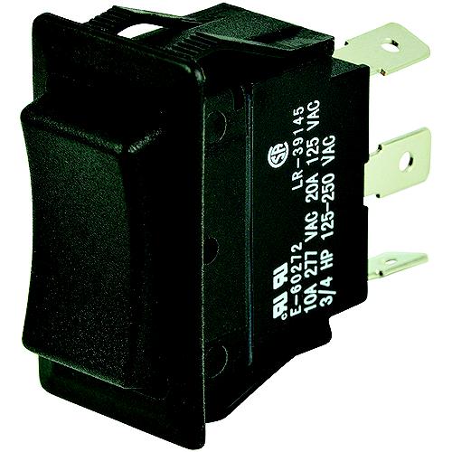 BEP 1001704 Rocker Switch, Off-On, SPST, 1/4" Blade Terminals
