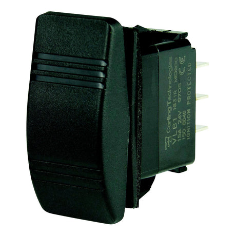 BEP 1001809 Weather Resistant Contura Dimmer Rocker Switch, (On)-Off-(On), DPDT, 1/4" Blade Terminals