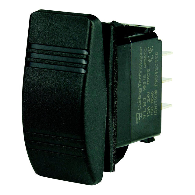 BEP 1001809 Weather Resistant Contura Dimmer Rocker Switch, (On)-Off-(On), DPDT, 1/4" Blade Terminals