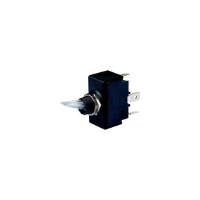 BEP 1001906 Illuminated Toggle Switch, Off-On, SPST, 1/4" Blade Terminals, Illuminated Red