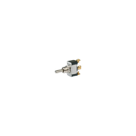 BEP 1002025 Chrome Plated Toggle Switch, Off-On, SPST, #6-32 Screw Terminals