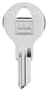 Hy-Ko 11010FH3 Key Blank, Brass, Nickel-Plated, For: Fort FH3 Locks, Pack of 10