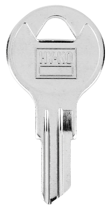 Hy-Ko 11010FH3 Key Blank, Brass, Nickel-Plated, For: Fort FH3 Locks, Pack of 10
