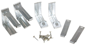 Amerimax 15020 Fascia Bracket, 4 in L, 4-1/4 in W, 1-1/2 in H, Steel, Galvanized