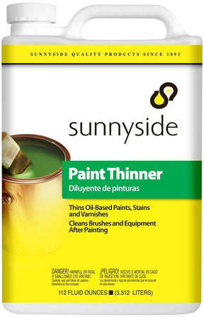 Sunnyside 30588 Paint Thinner, Liquid, Petroleum, Solvent, Clear, 112 oz Can