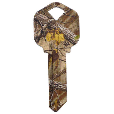 HILLMAN RealTree Green House/Office Universal Key Blank KW1 Single, Pack of 6
