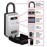 Master Lock 2.88 in. W Metal 4-Digit Combination Lock Box