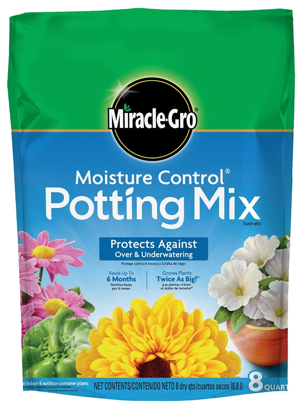 Miracle-Gro 75578300 Potting Soil, 8 qt, Pack of 6