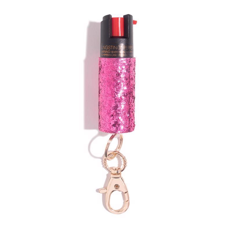 Blingsting Pink Plastic Pepper Spray, Pack of 4