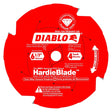 Diablo D0604DHA Circular Saw Blade, 6-1/2 in Dia, 5/8 in Arbor, 4-Teeth, Carbide Cutting Edge
